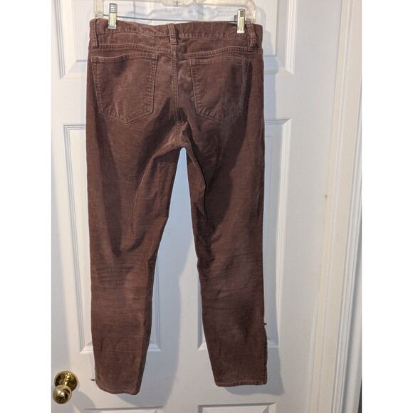 J. Crew Corduroy jean womens 30x26 Bootcut low rise zip closure pants brown - Picture 13 of 15